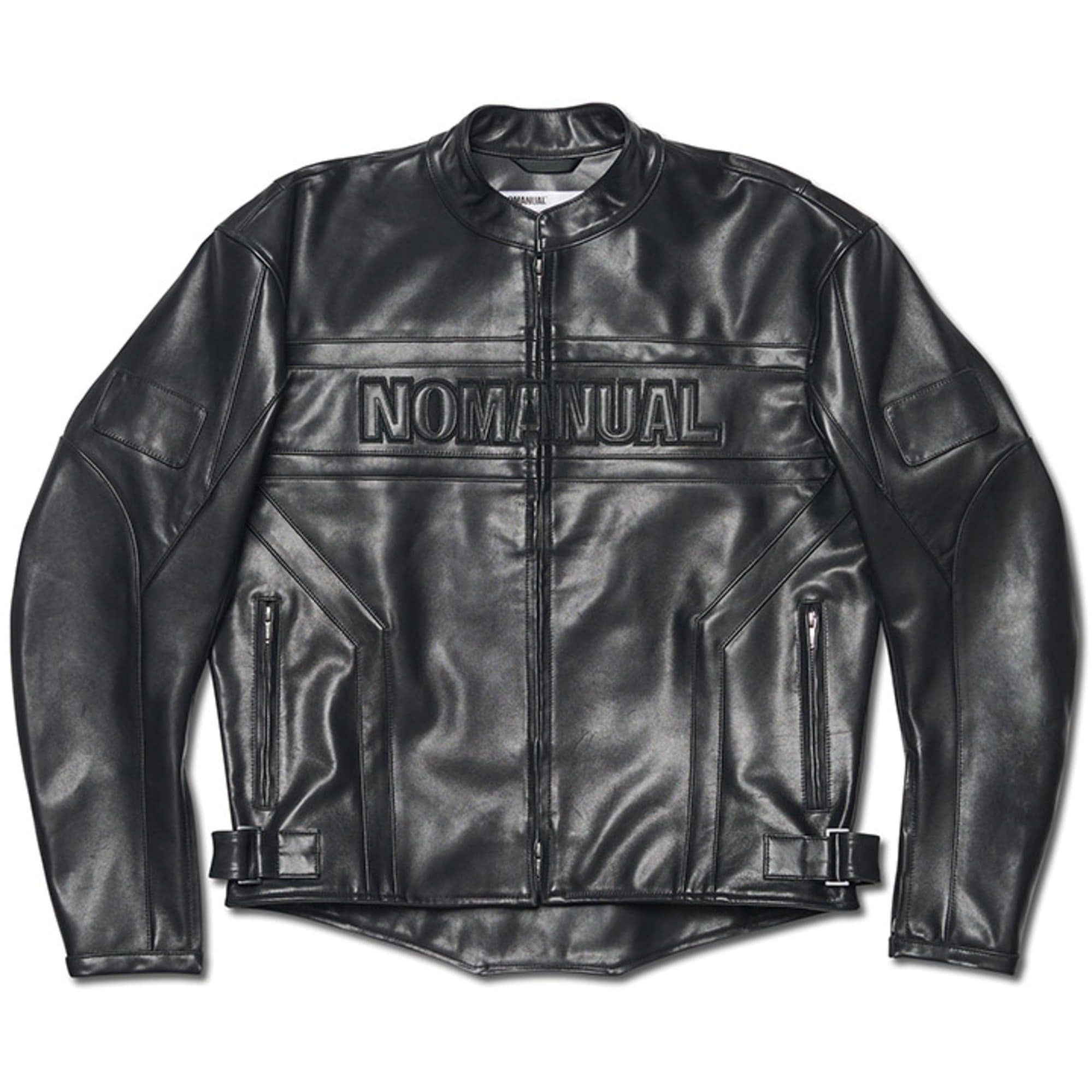 MOTO LEATHER JACKET - BLACK - nomanual