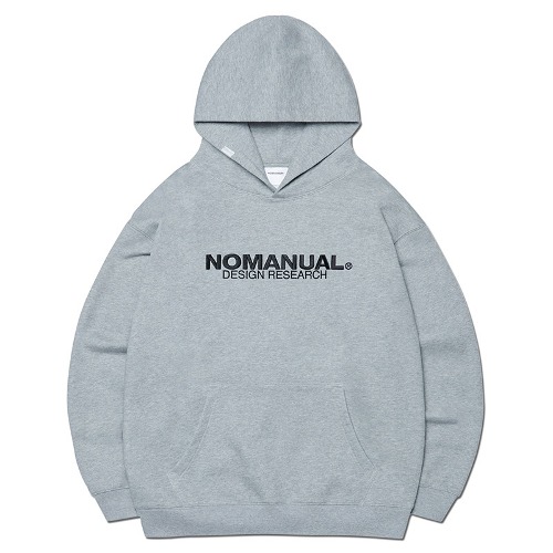 ★NOMANUAL★ D.R LOGO HOODIE D.R LOGO HOODIE - BLACK - nomanual