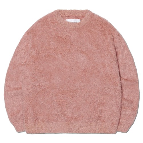 CROPPED HAIRY KNIT - MELANGE