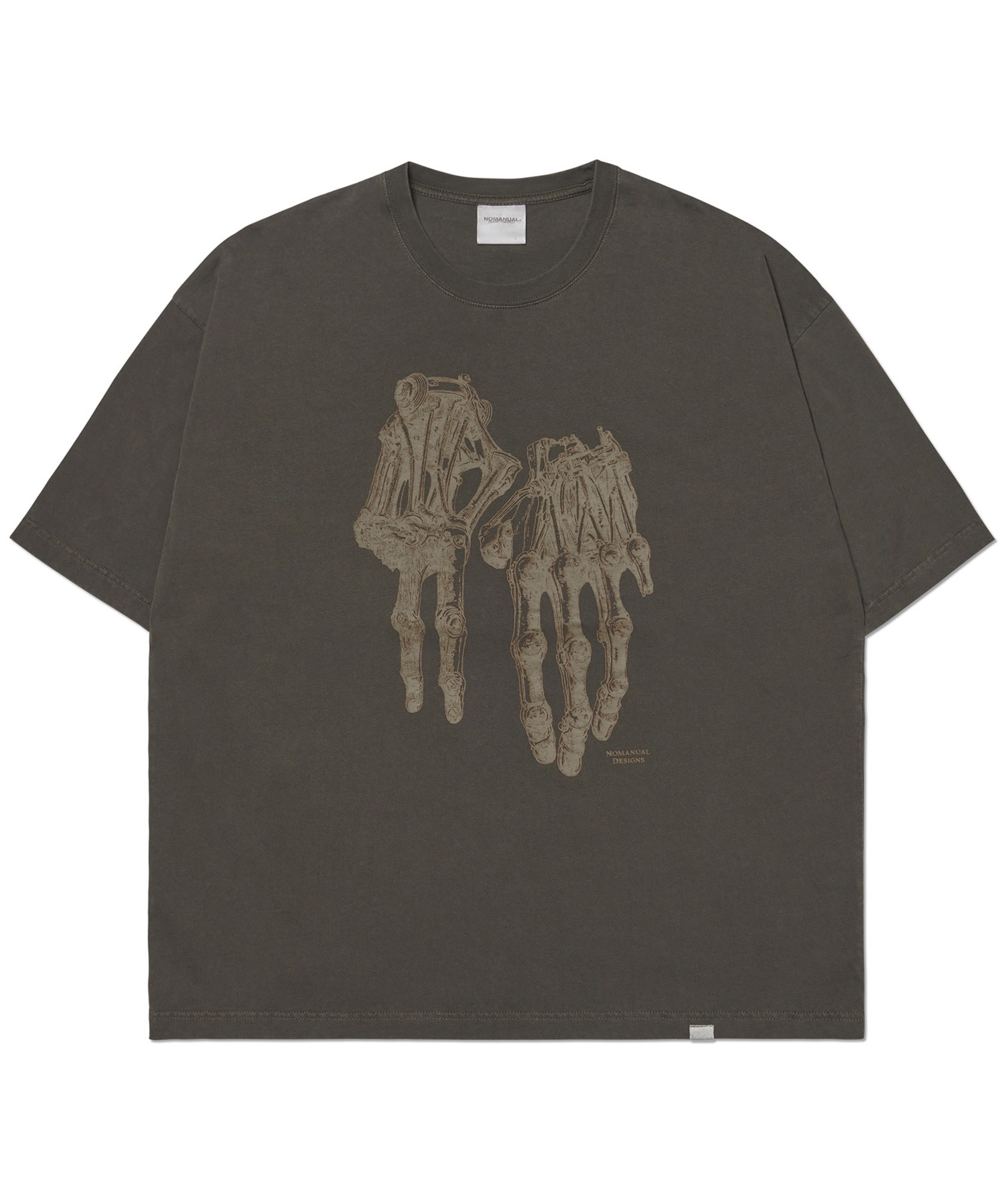 【NOMANUAL】 EMBLEM WASHED T-SHIRT ♥4Colors MUSINSA | NOMANUAL EMBLEM WASHED T-SHIRT - WASHED GRAY
