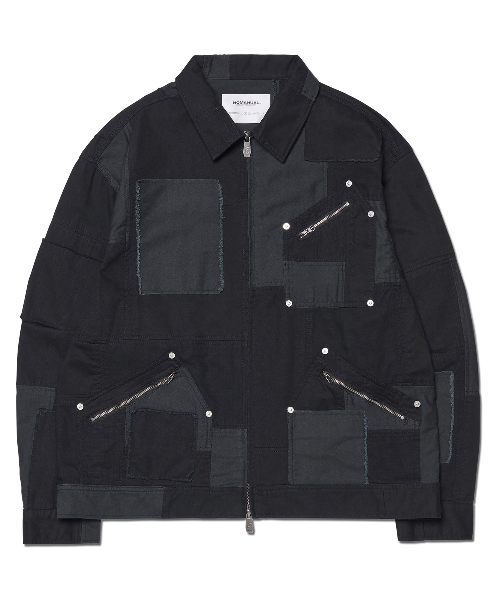 NOMANUAL::ジャケット:M[RESALE] STITCHED WORK JACKET - OFF WHITE - nomanual | 60% - Asian