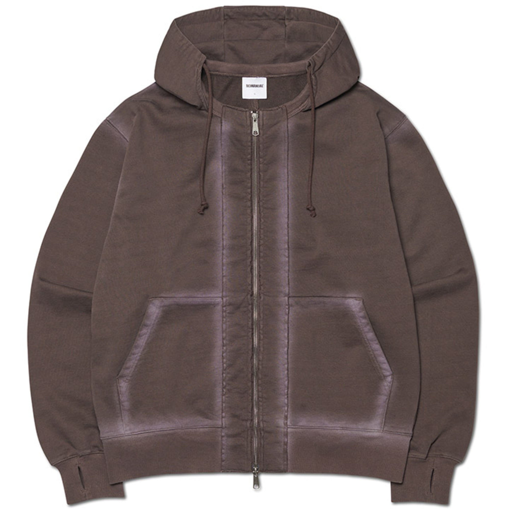 トップス NO MASS PROD GLMNST zip up hoodie NO MASS PROD GLMNST zip up hoodie