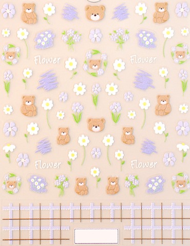 Make.N Embo Pastel Daisy Nail Stickers Make.N Embo Pastel Daisy Nail Stickers
