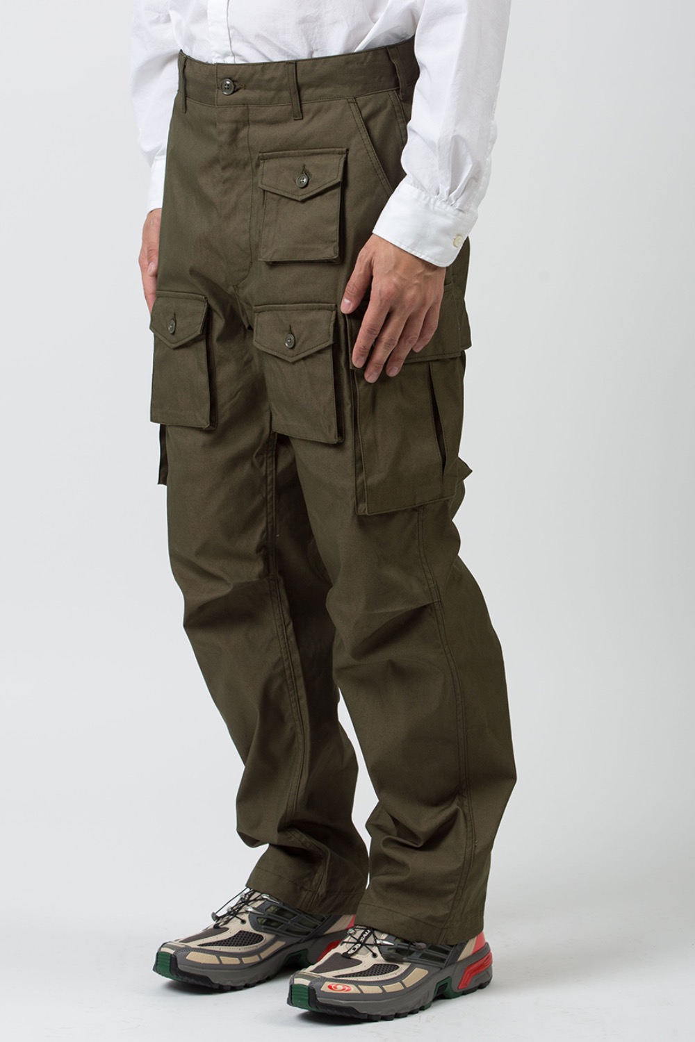 (23FW) FA PANT OLIVE CP WEATHER POPLIN