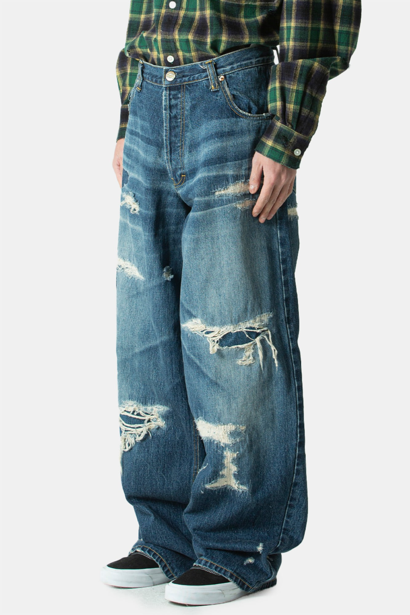 Boyfriend Super Baggy Jean KAMIYA / BORO Super Baggy Denim Pants