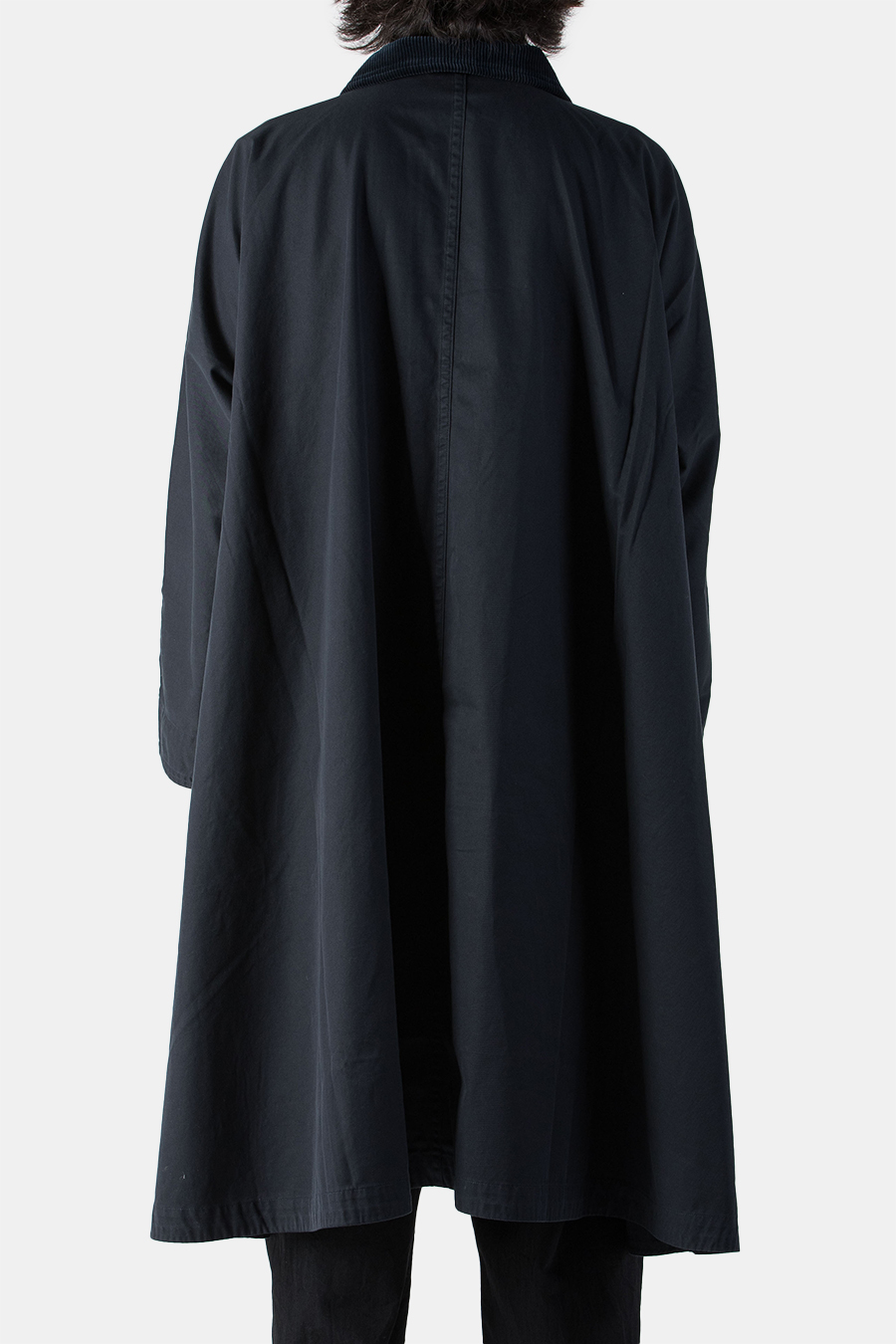 ERNEST GABARDINE SWING COAT DARK NAVY - 스컬프스토어
