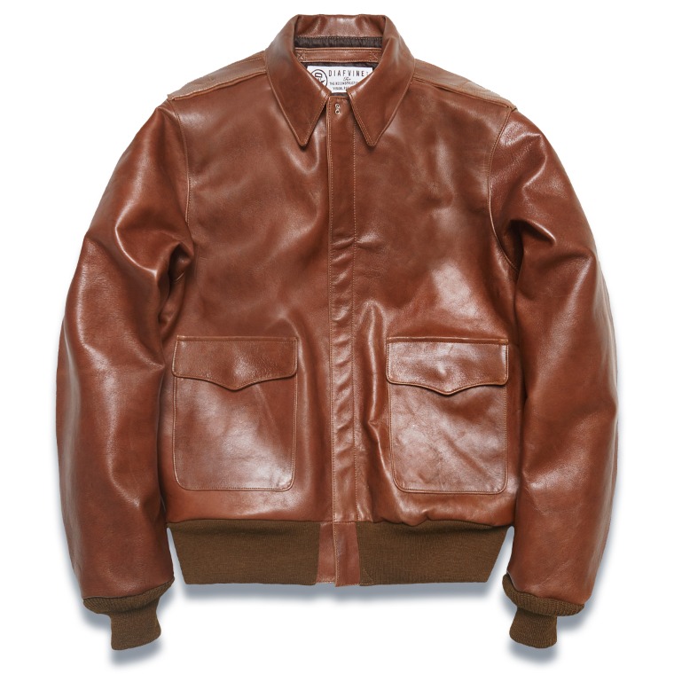 DV. LOT568 TYPE A-2 &quot;KIRK&quot; (HORSEHIDE) -RED BROWN-