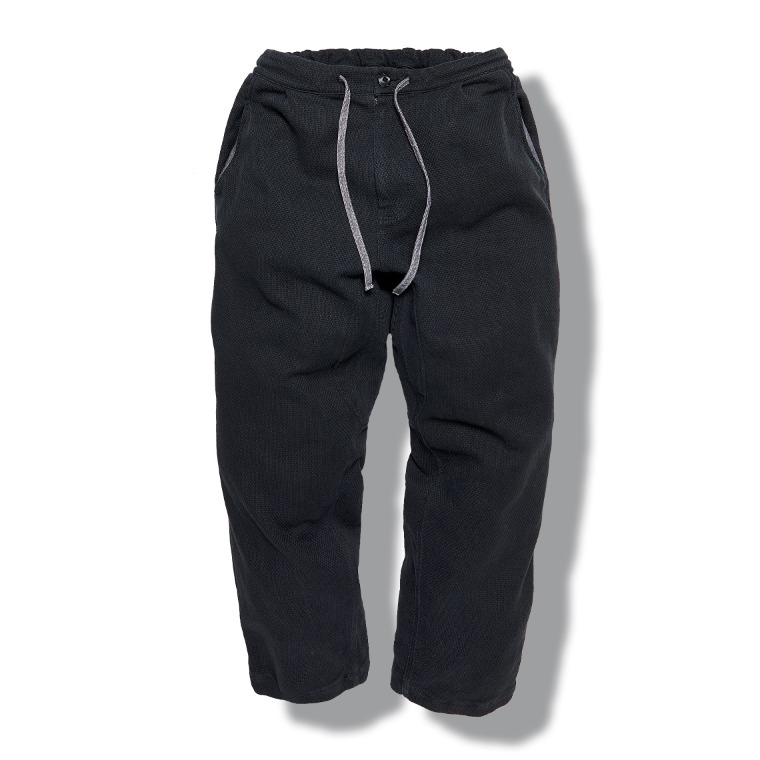 [↓40%]DV.LOT 607 Double-Weave Pants (Sashiko) -BLACK-