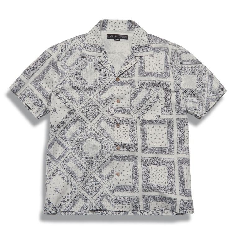 [ ↓60% Sale ] DV.LOT 610 Paisley Open Collar Shirts (Two-Face) -ECRU-