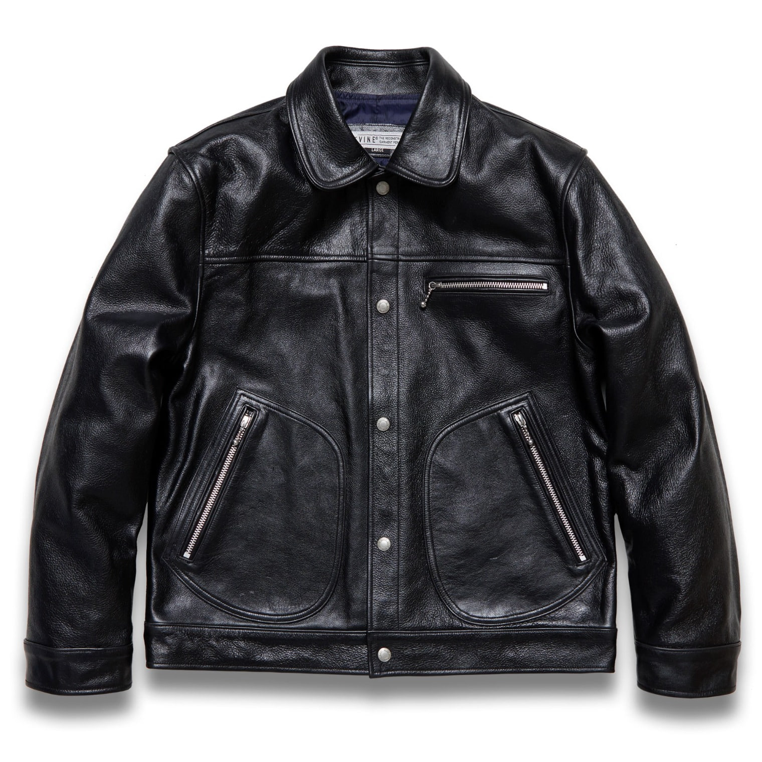 DV.LOT 611 OPU Leather Blouson -Black-