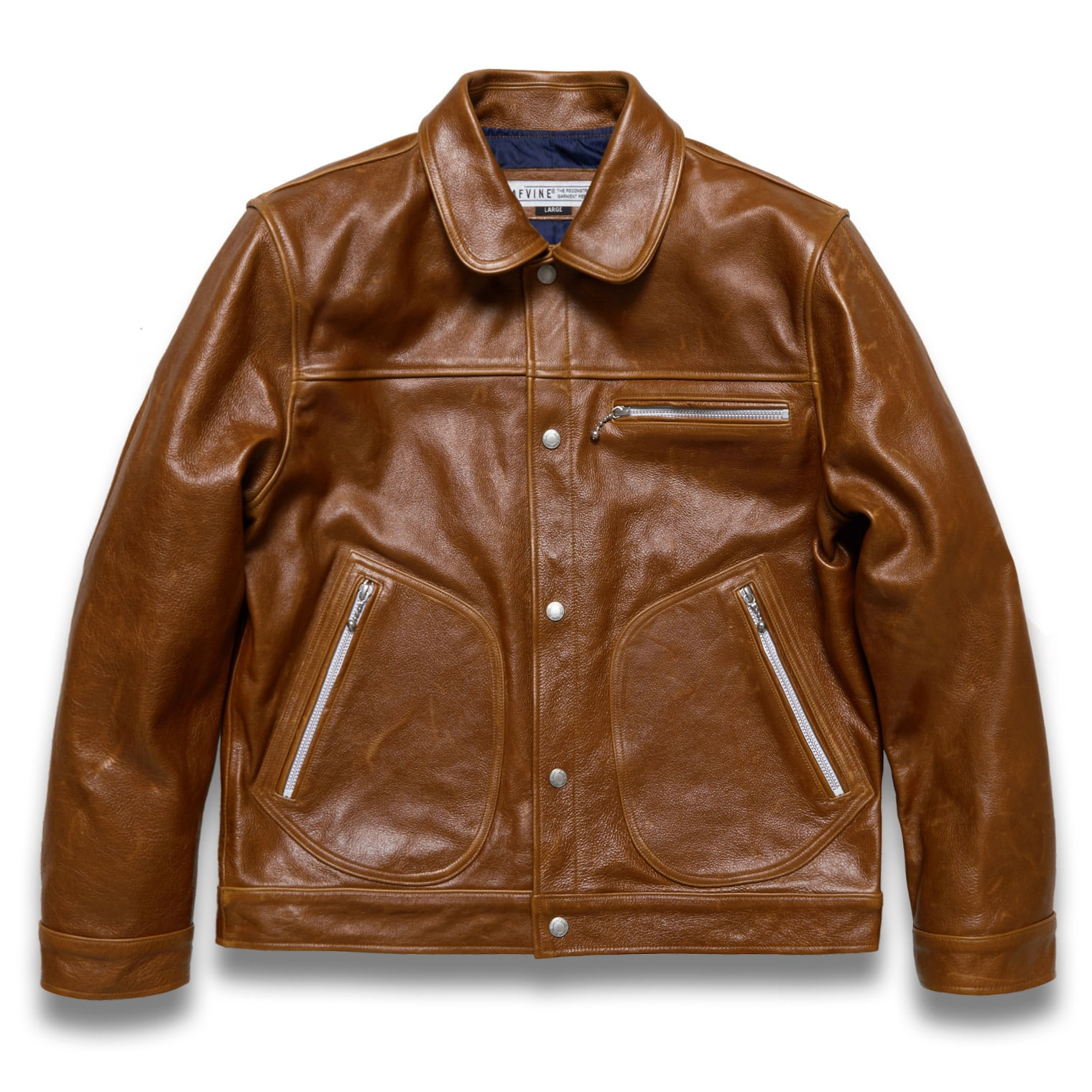 DV.LOT 611 OPU Leather Blouson -BROWN-