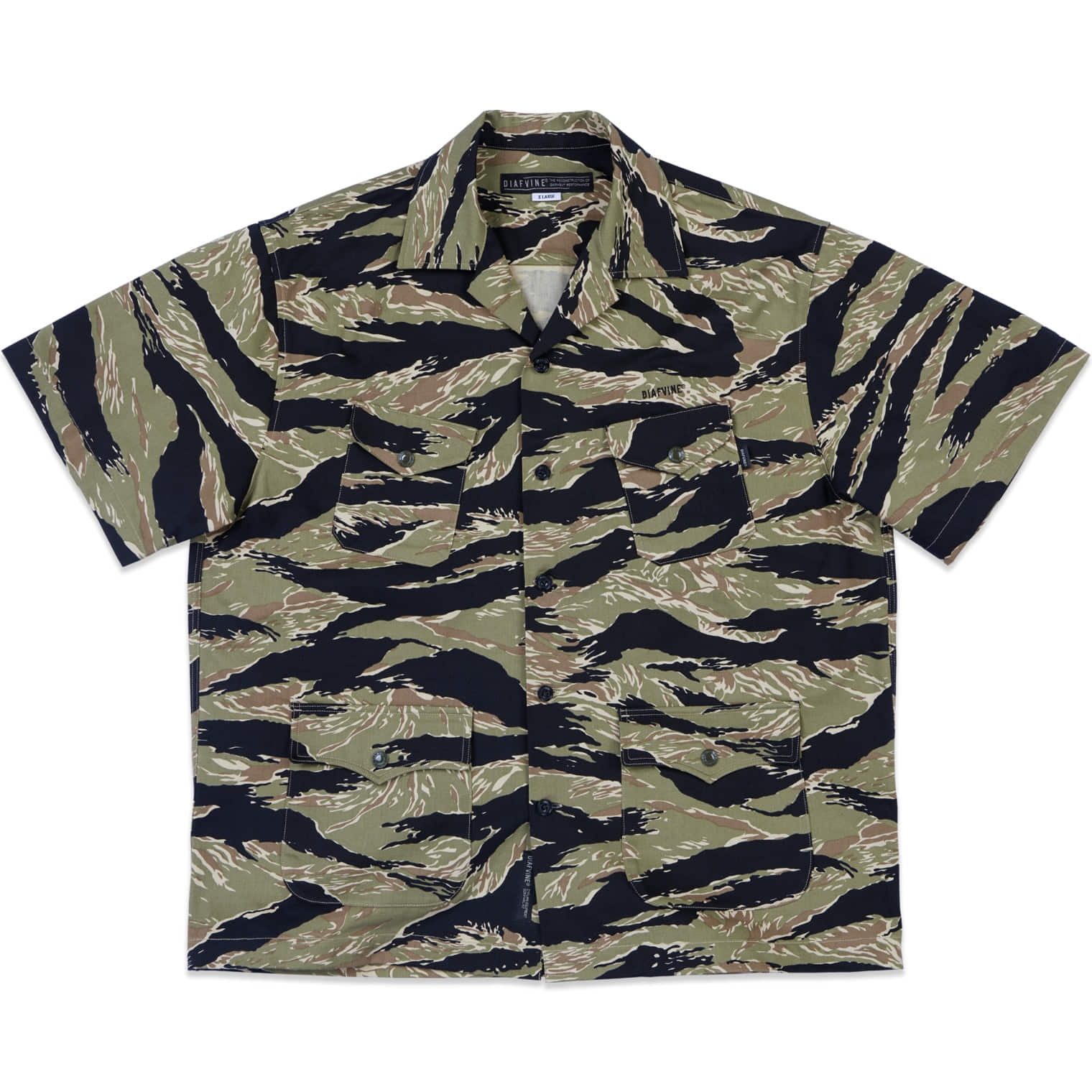 DV.LOT 685 Multi Pocket Shirt -Tiger Stripe Camo Green-