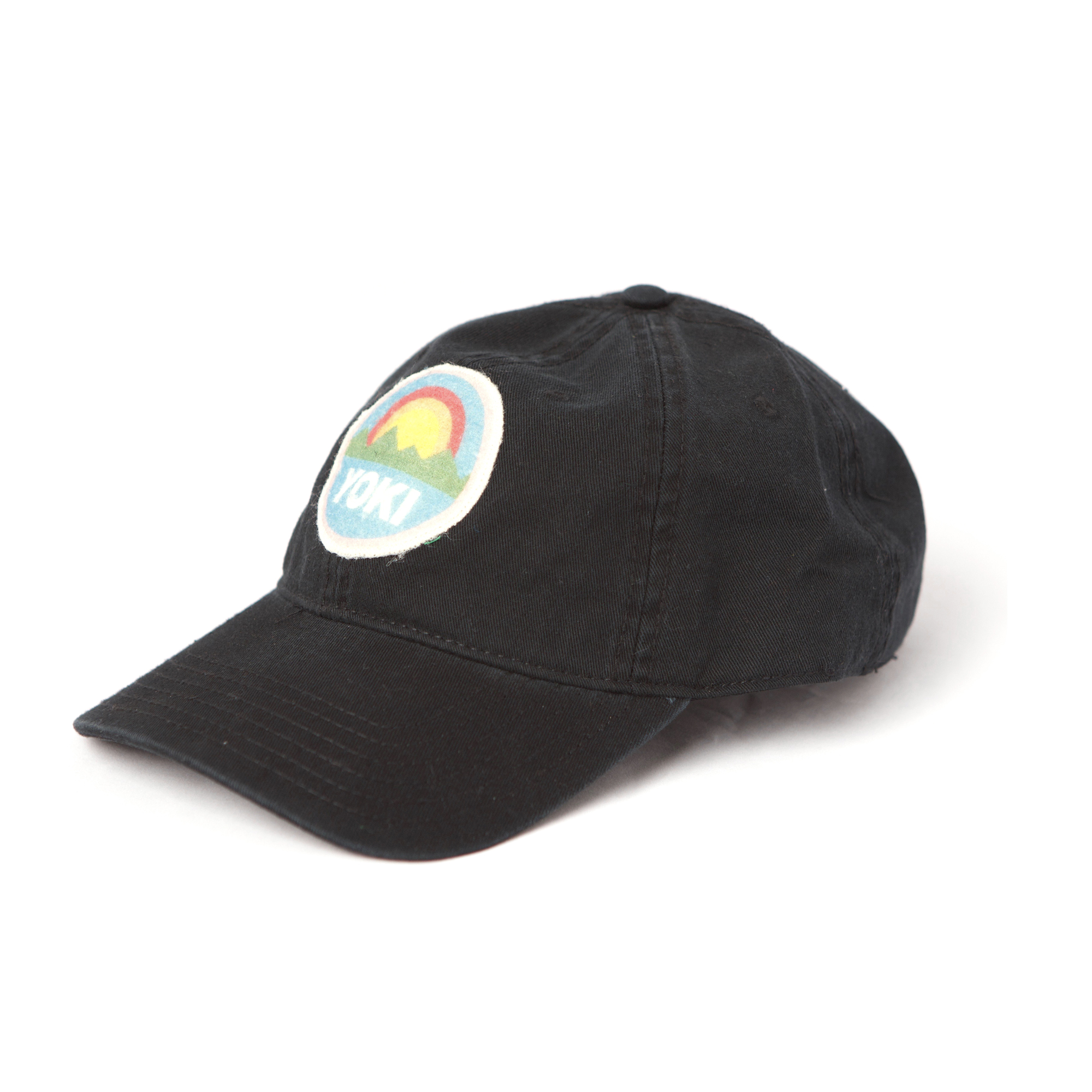 [Yoki shop] Patch Dad Hat (Black)