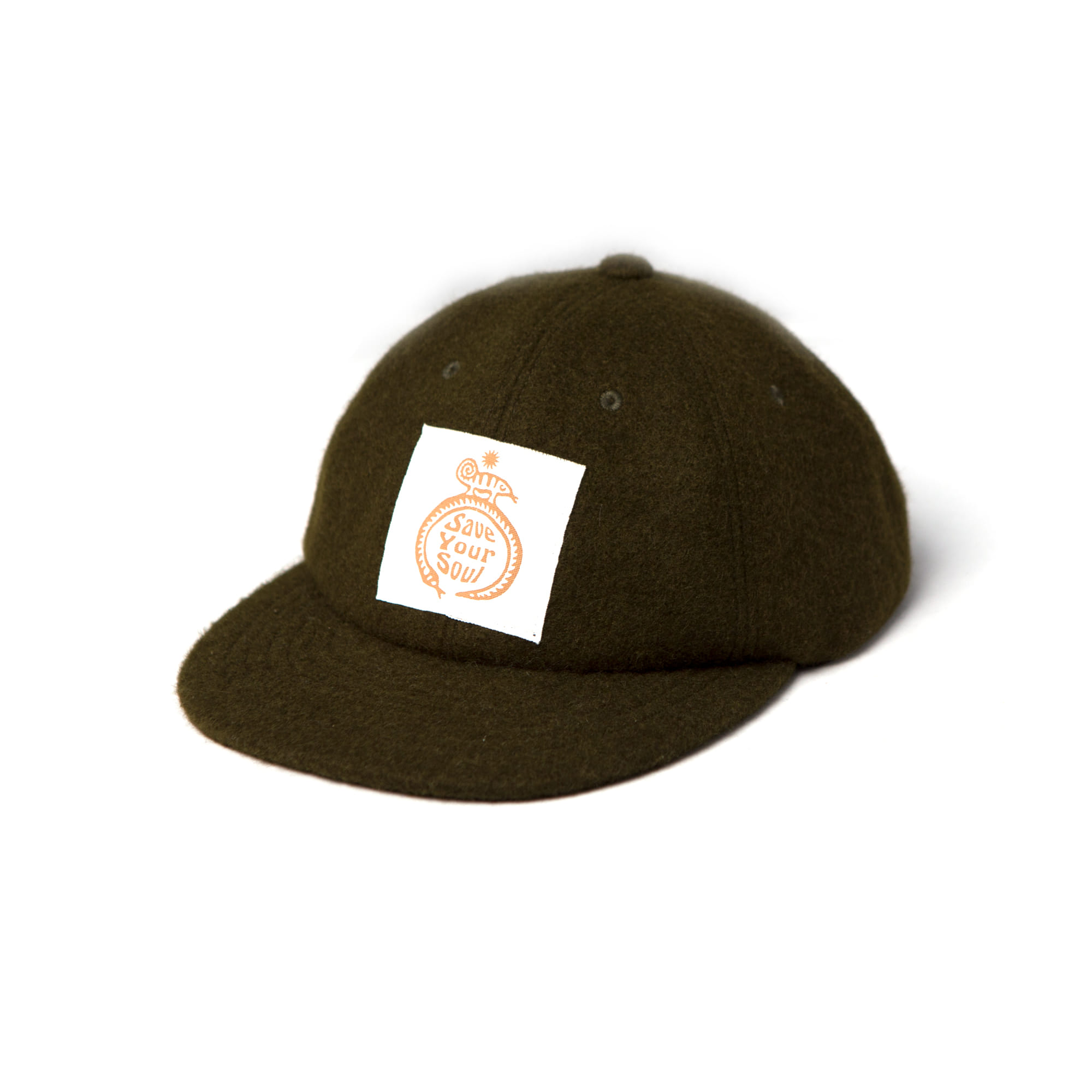 [Blowind] &quot;Save your soul&quot; Wool ball cap (Olive drab) (60% Sale)