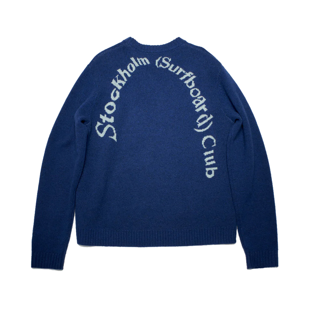 [Stockholm (Surfboard) Club] Knitted Sweater _ Marine blue