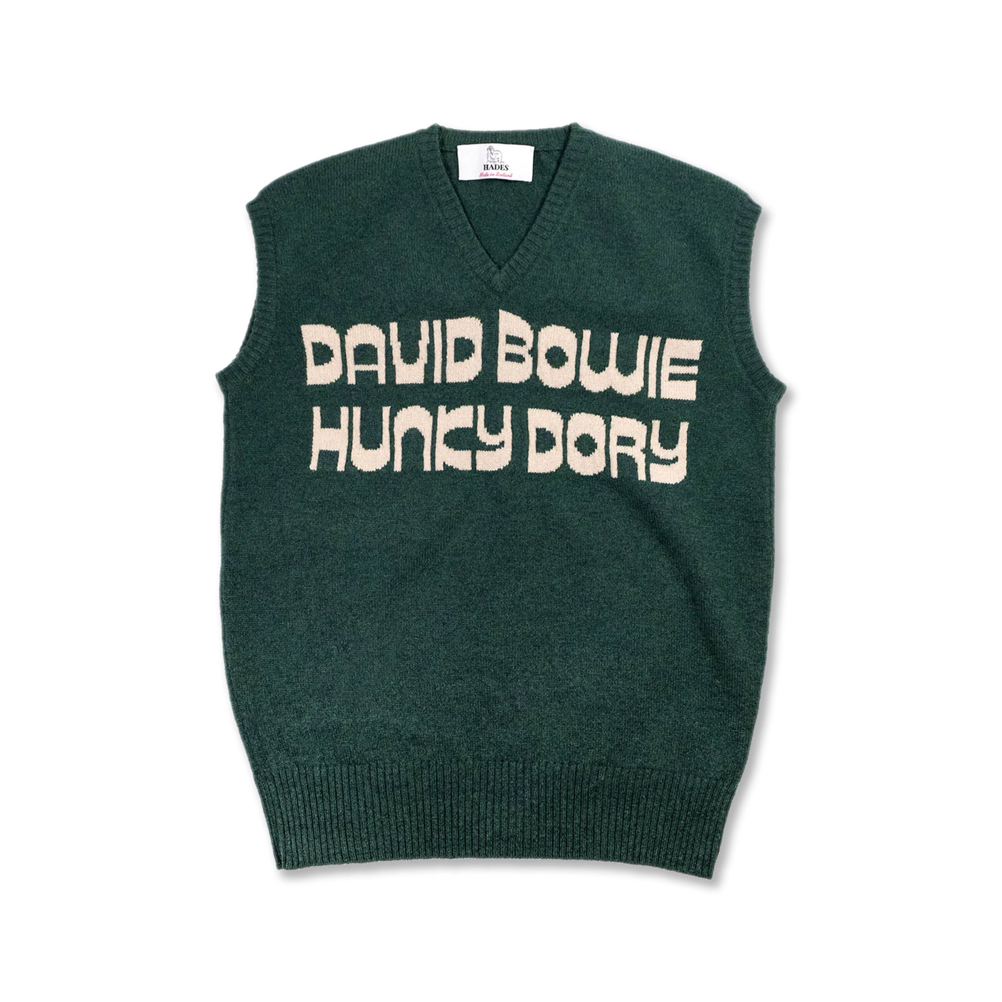 [HADES] David Bowie | Hunky Dory Vest _ Moss (30% Sale)