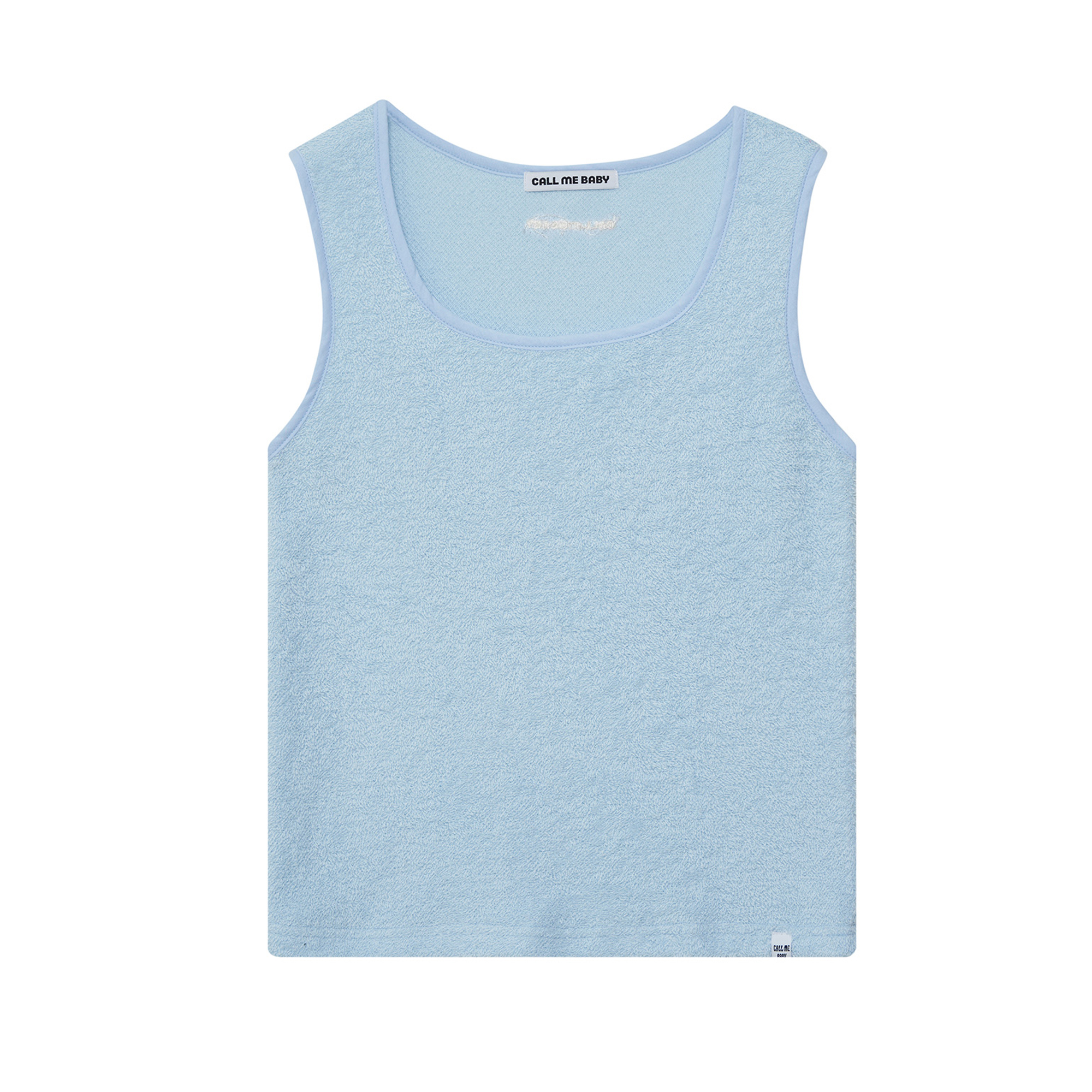 Baby Embroidery Logo Terry Tank _ Sky blue