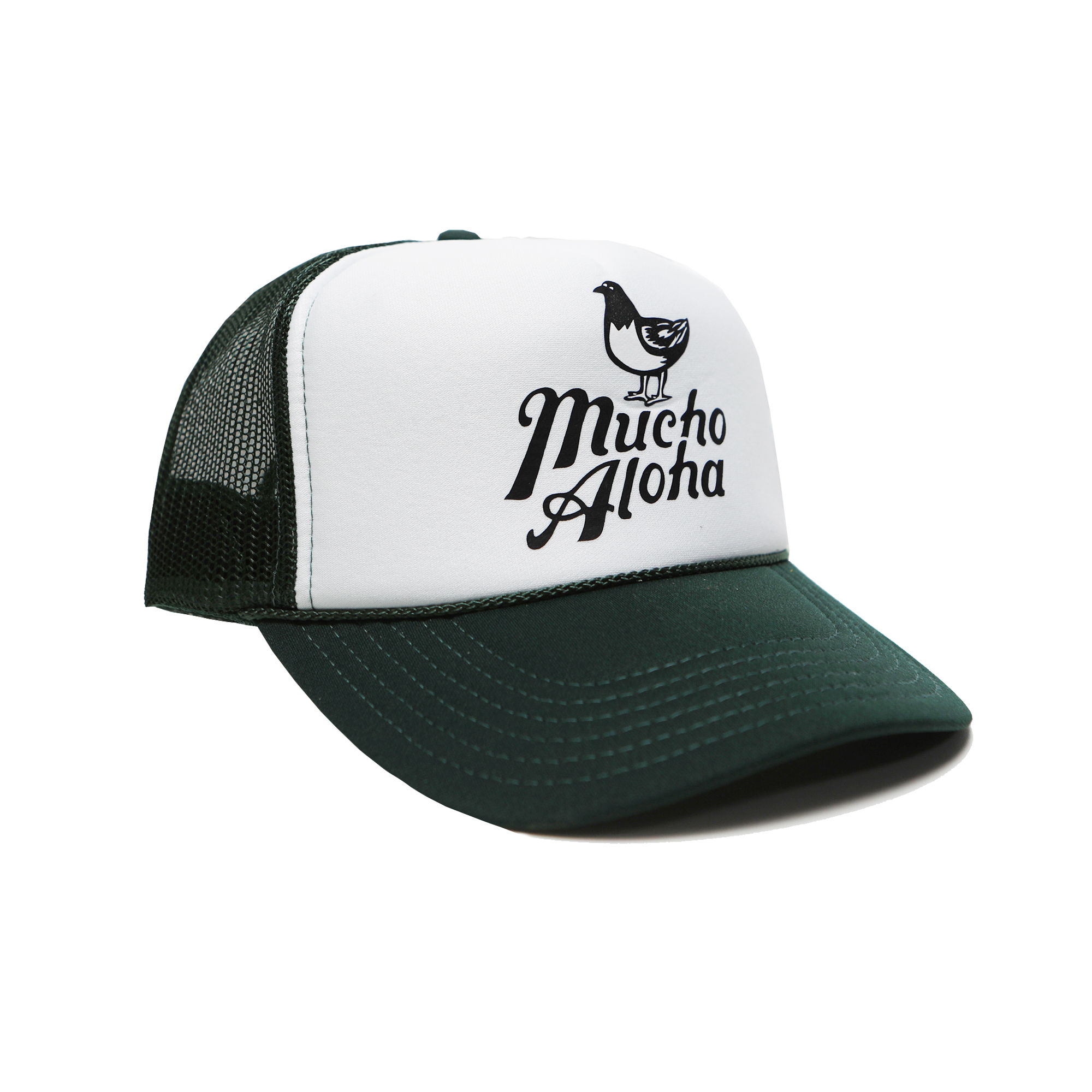 [Yoki shop] The Original Mucho Aloha Trucker hat _ Forest green