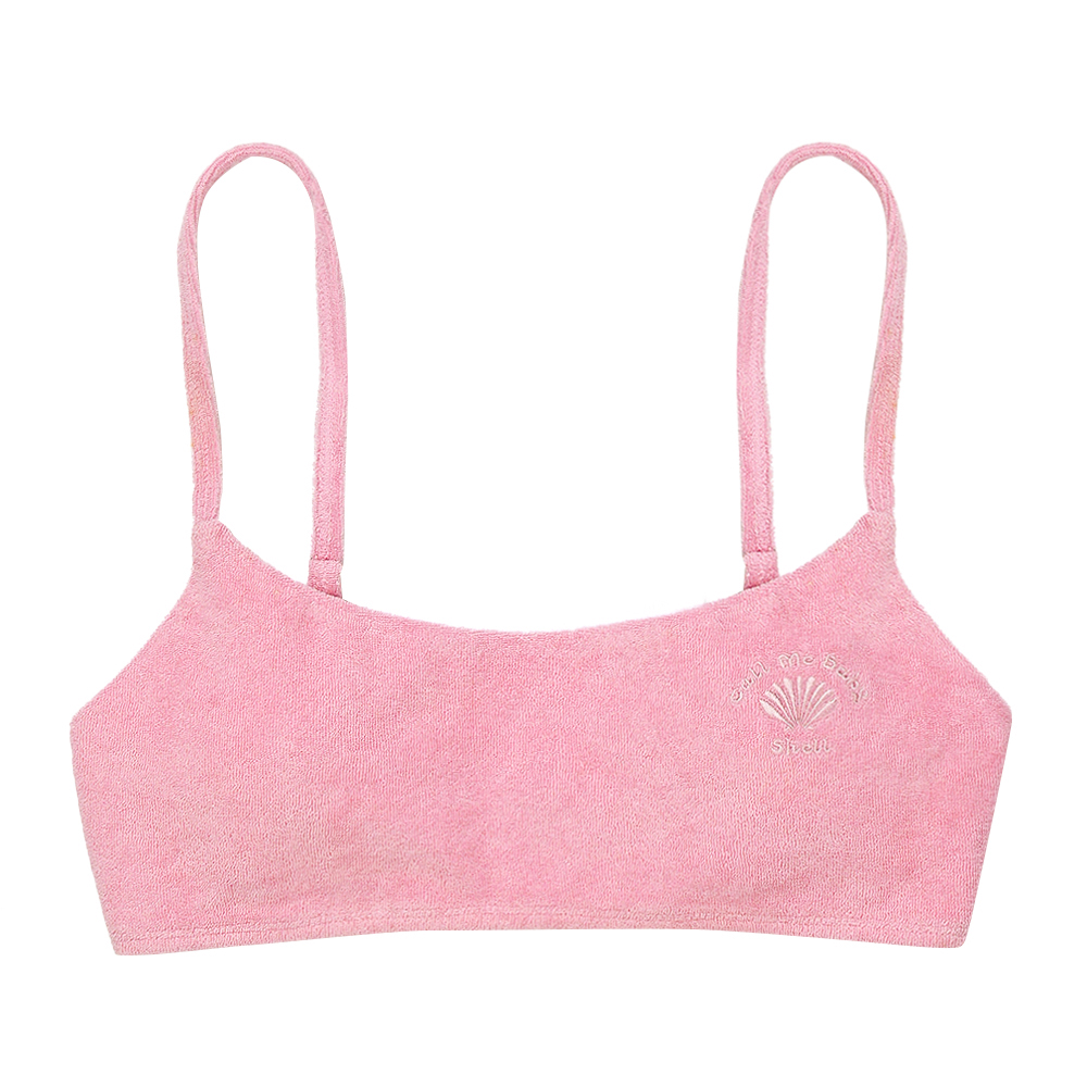 [Shell Collector] Chloe Terry Bikini Top_Pink