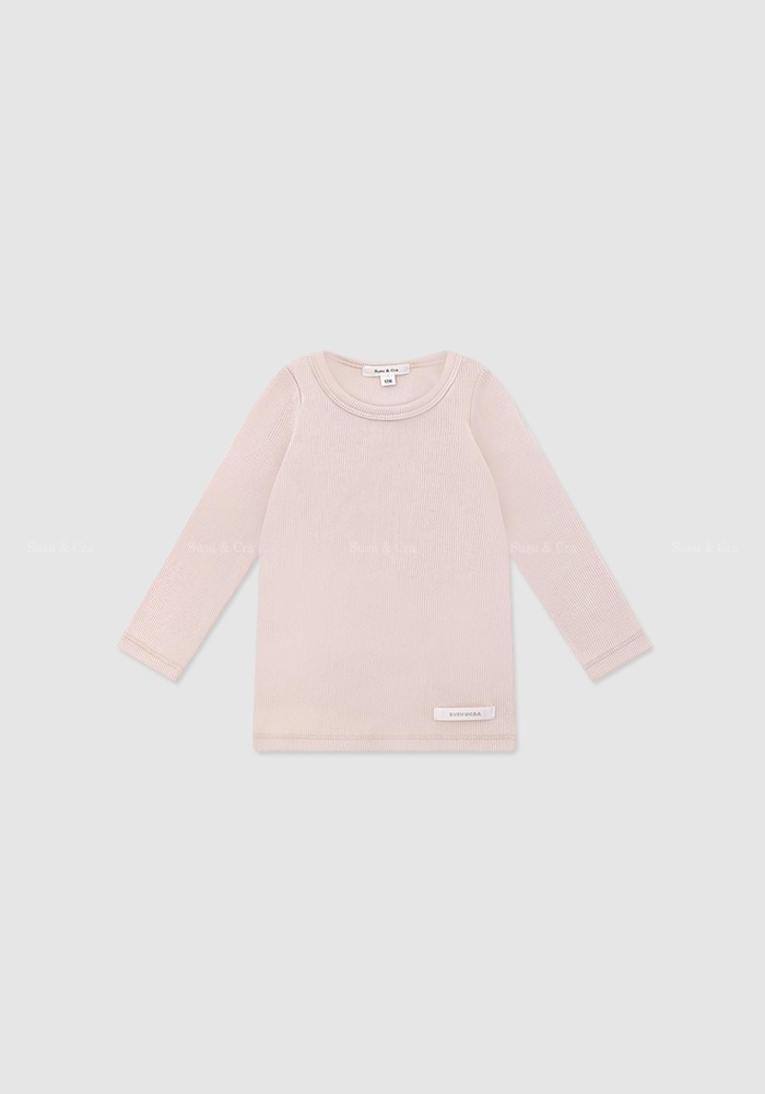 mini 베일리 티셔츠 - 페일핑크