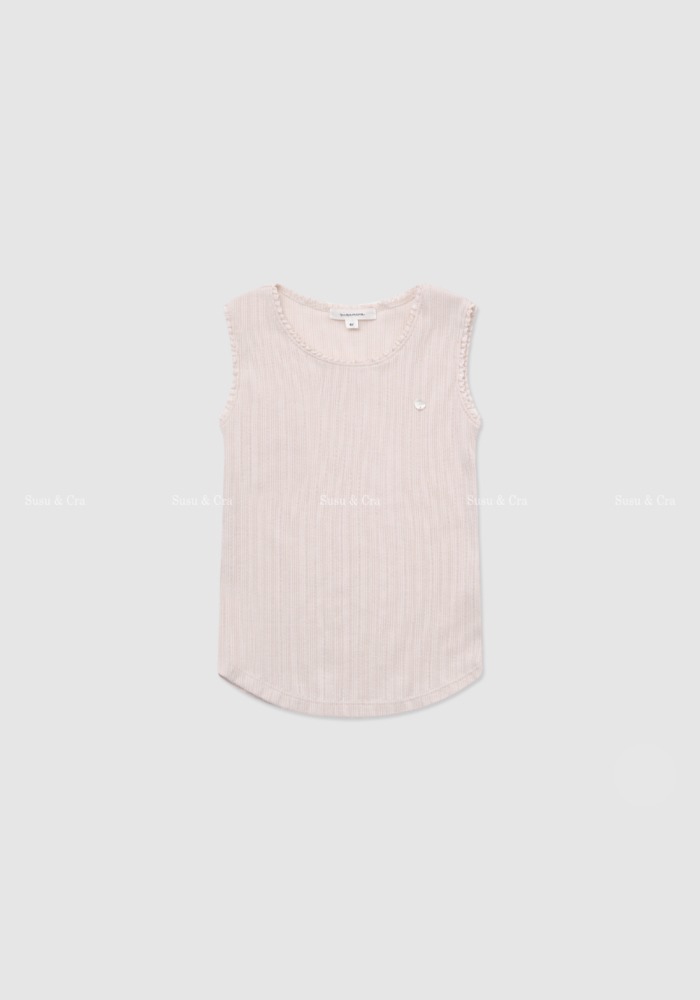 아인플로 슬리브리스 티셔츠 - 핑크