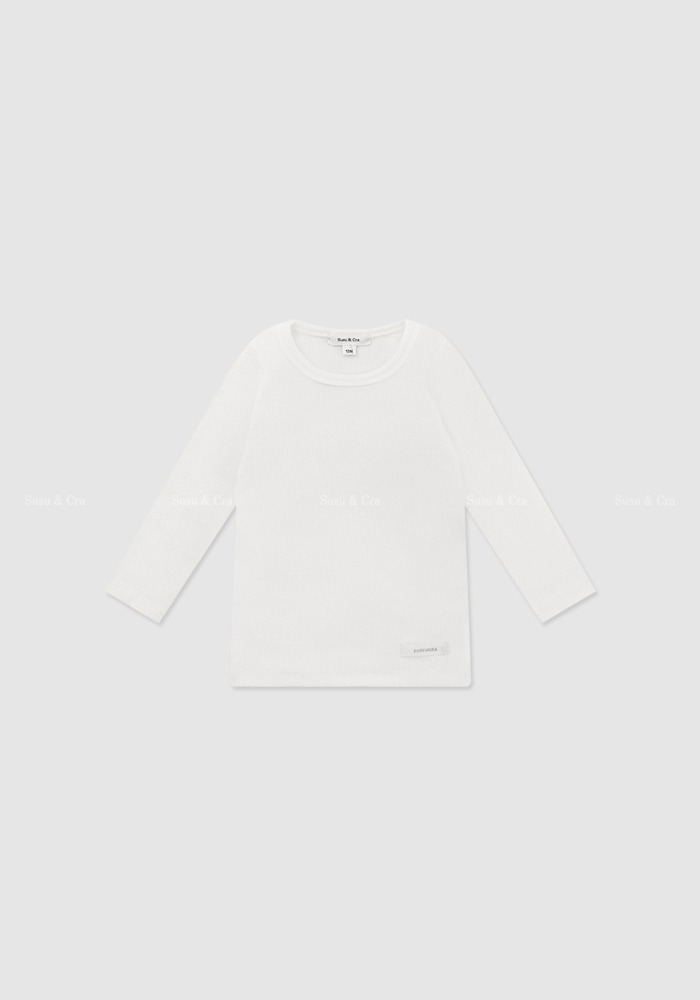 mini 베일리 티셔츠 - 바닐라화이트