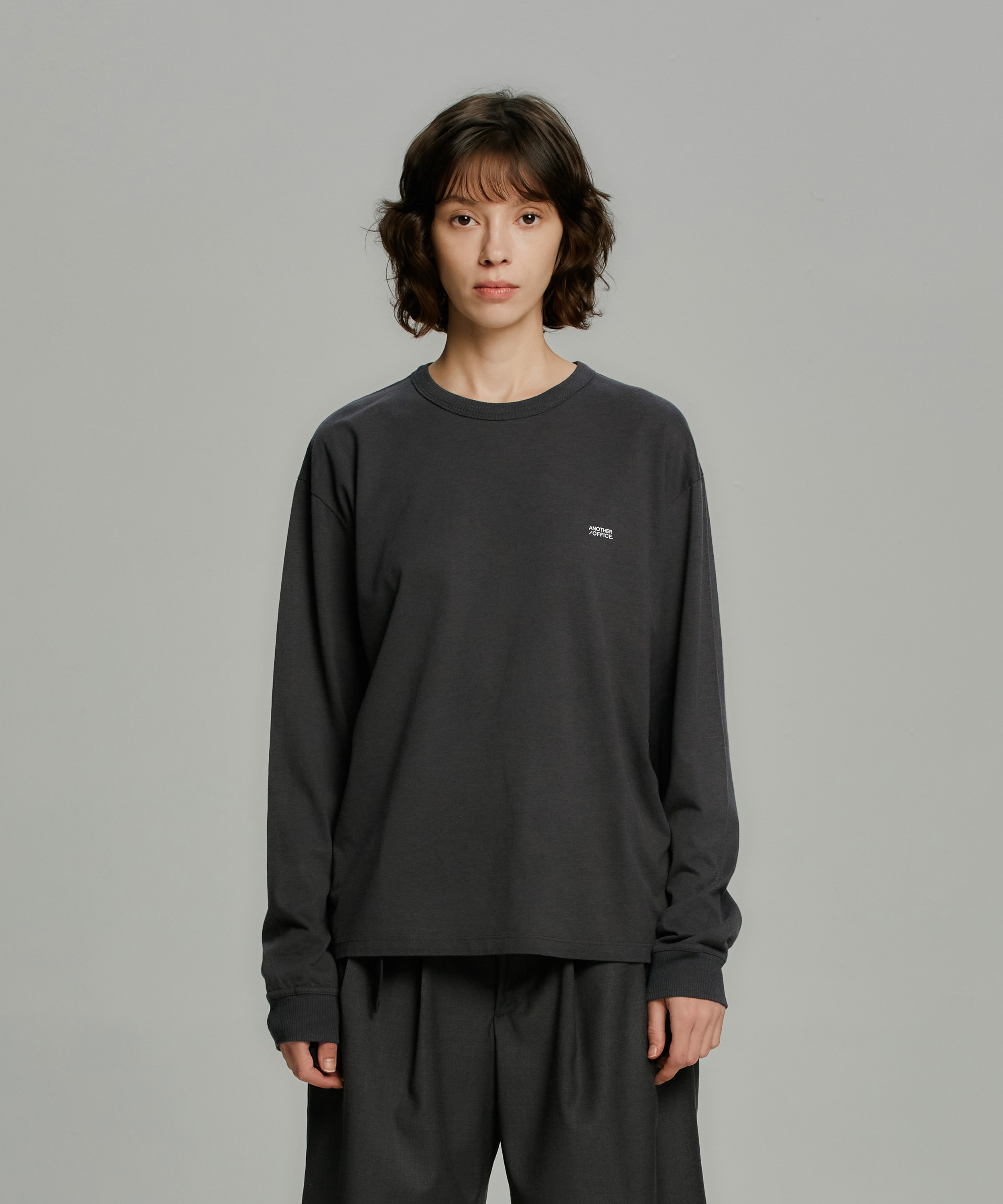 23SS Women Weekly L/S T (Graphite)