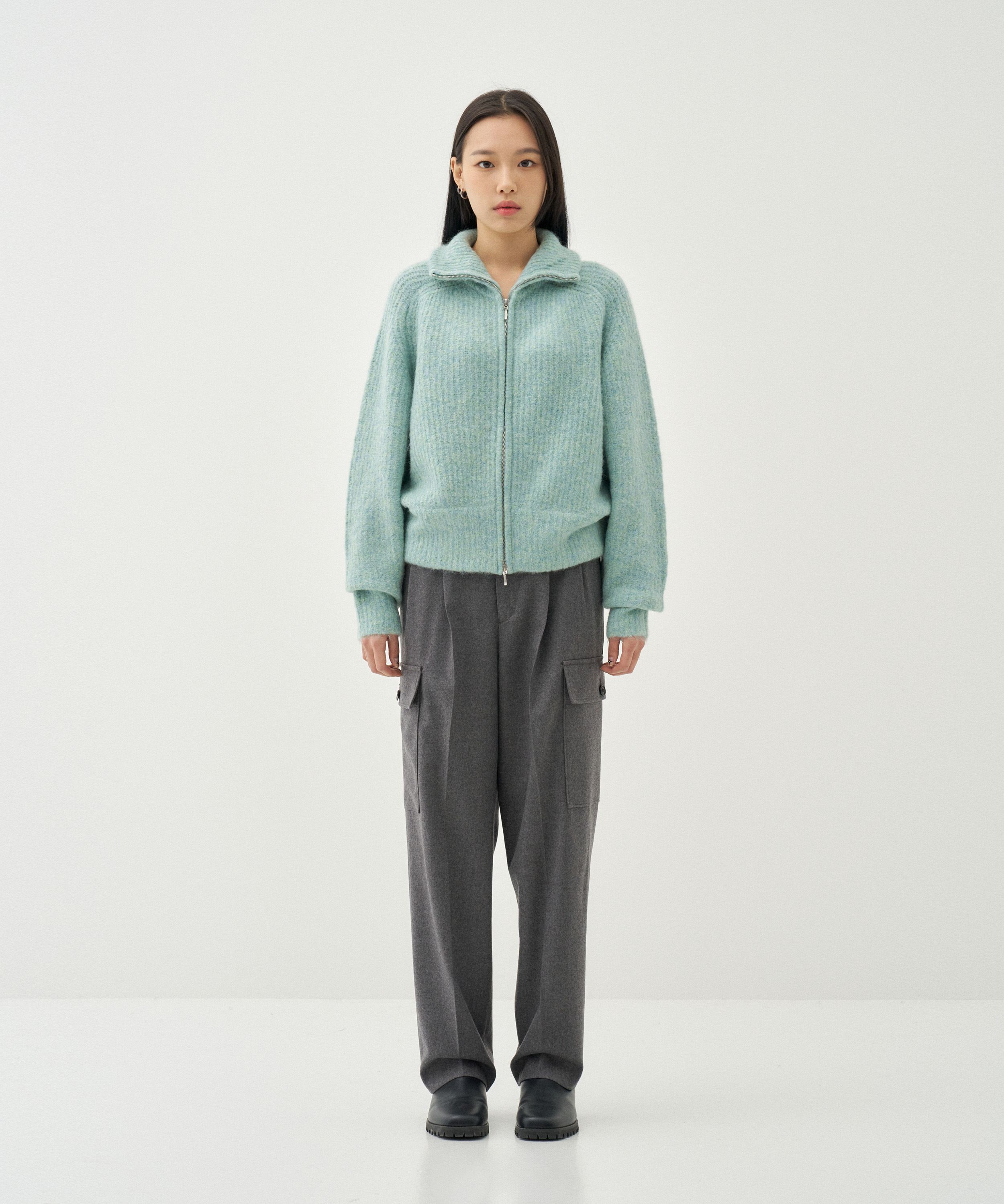 Cropped Drivers Knit (Mint)