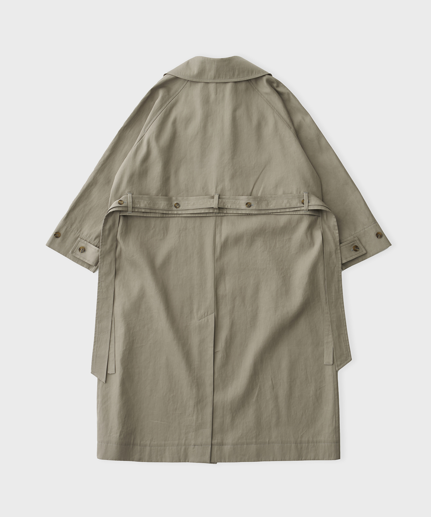 Women Cotton Trench Coat (Gray)