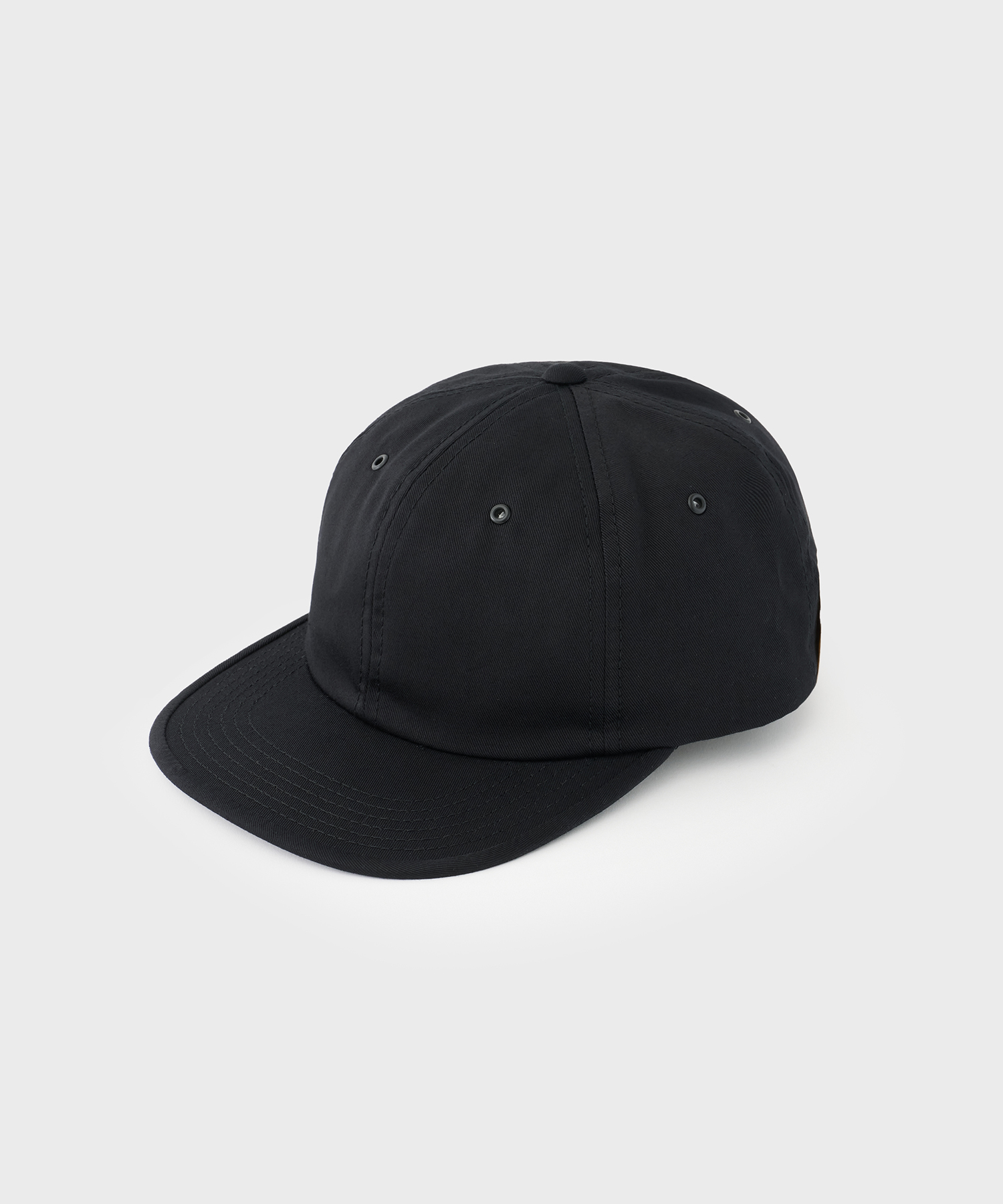 Plain 6P Cap (Black)