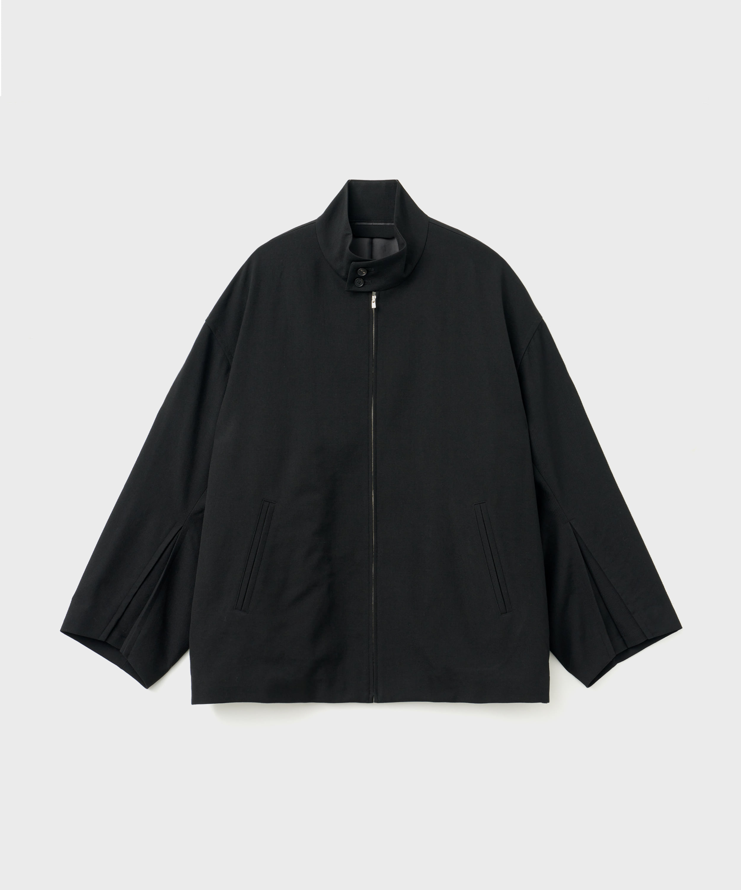 Wool Surge Harrington Jacket (Black)