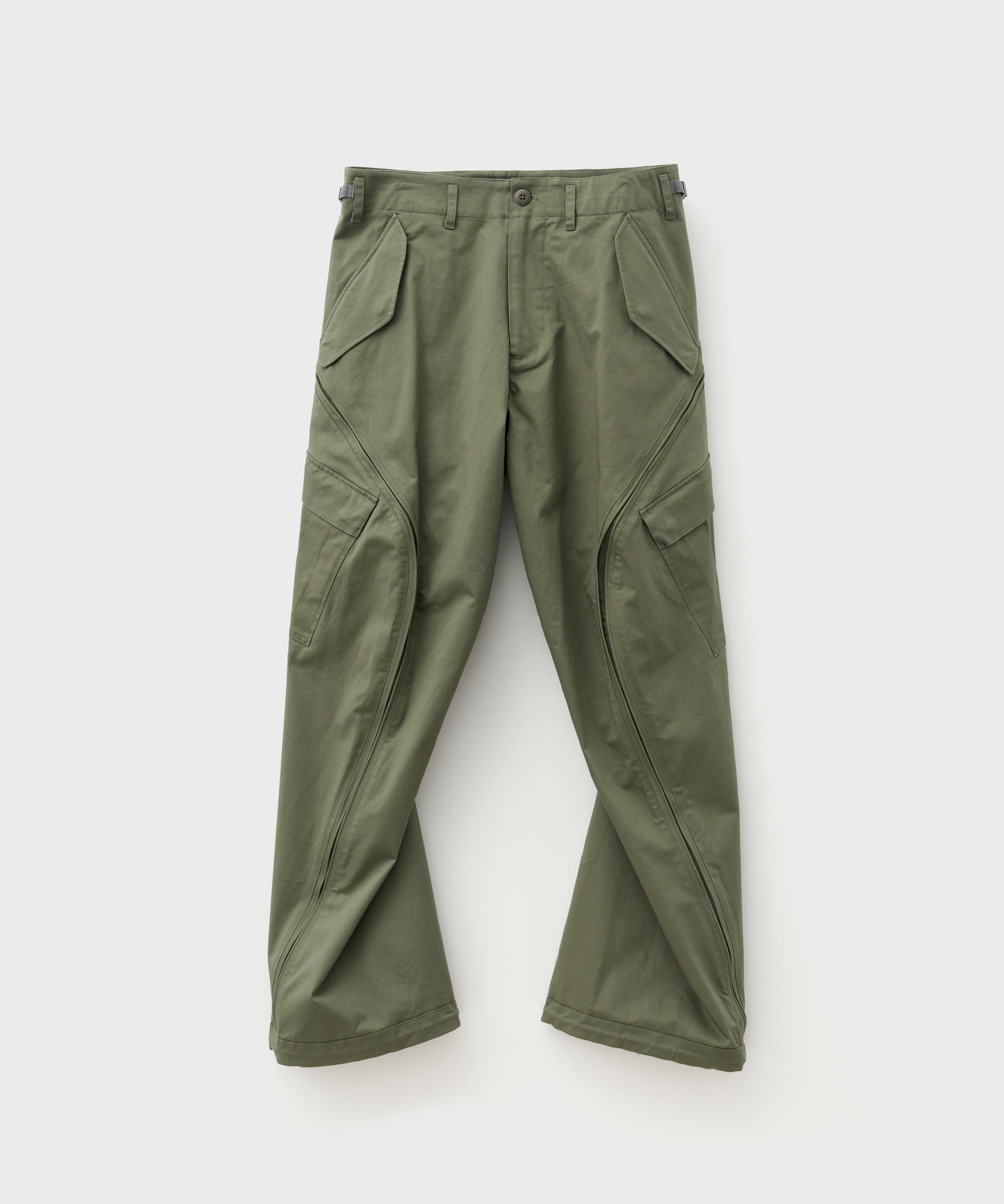 3D Twisted Cargo Pants (Olive)