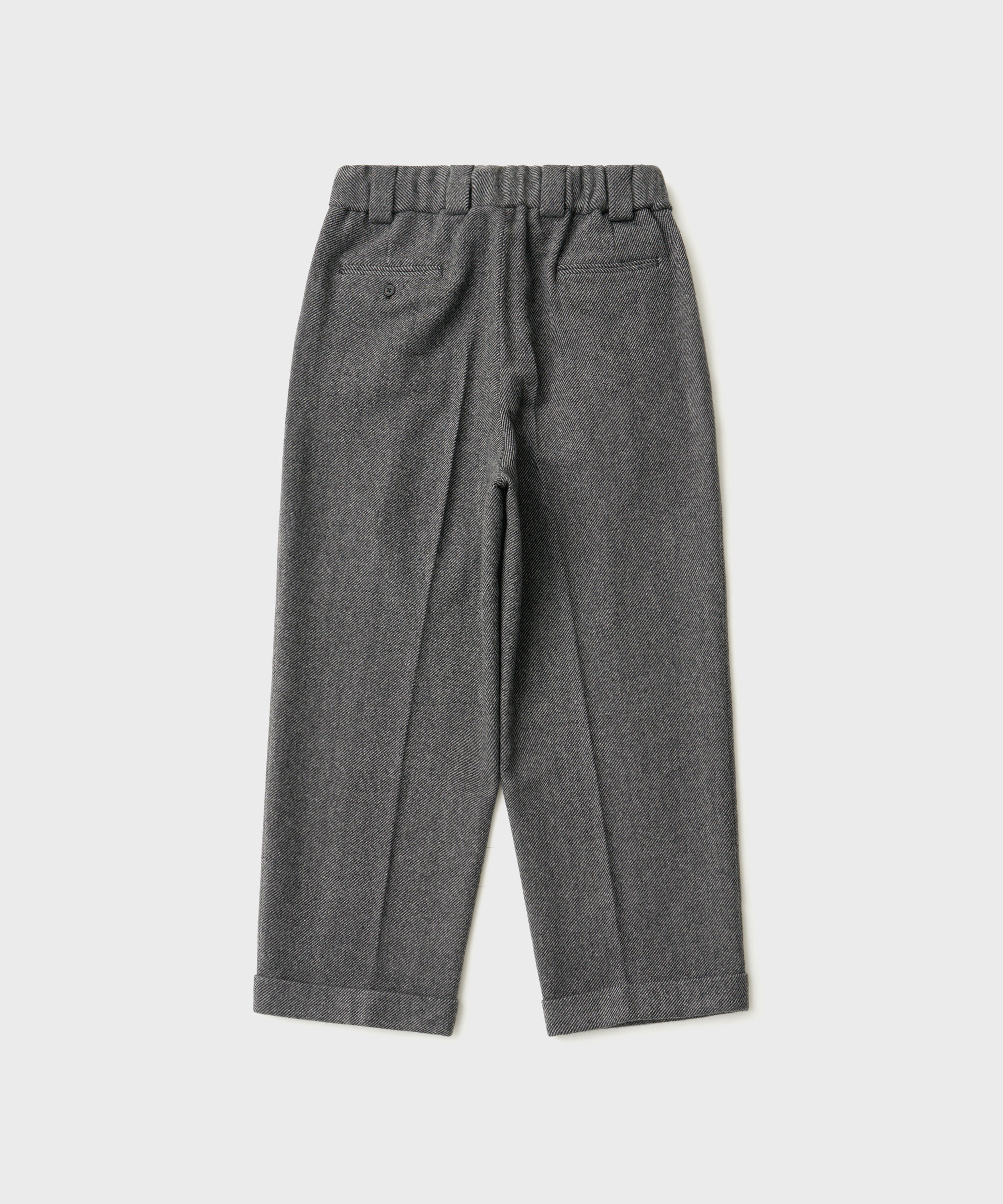 Wool Twill Easy Trousers (Gray)