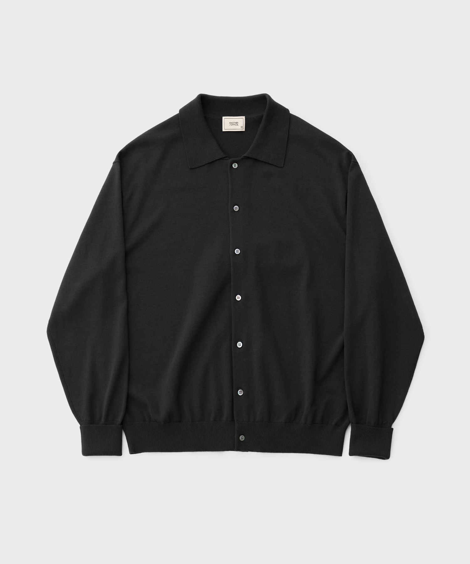24SS Scape Knit Polo Cardigan (Black)
