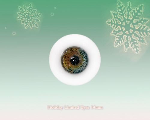 Holiday Limited Eyes : Real Eyes 14mm (GOLD)