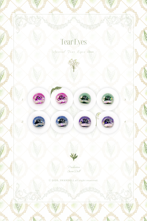 { Tear Eyes : Spring Edition } 12mm
