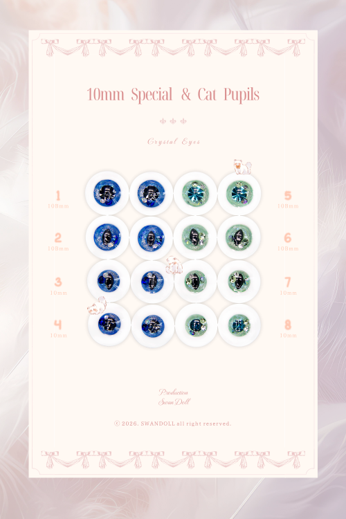 {10mm Special &amp; Cat Pupils} 10mm 10Bmm