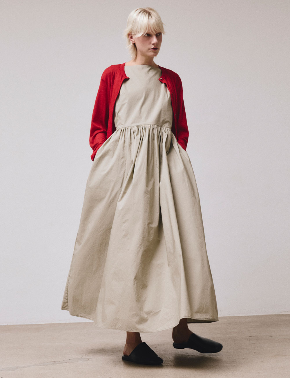 cotton tie back dress Tie Back Cotton Midi Dress Florere