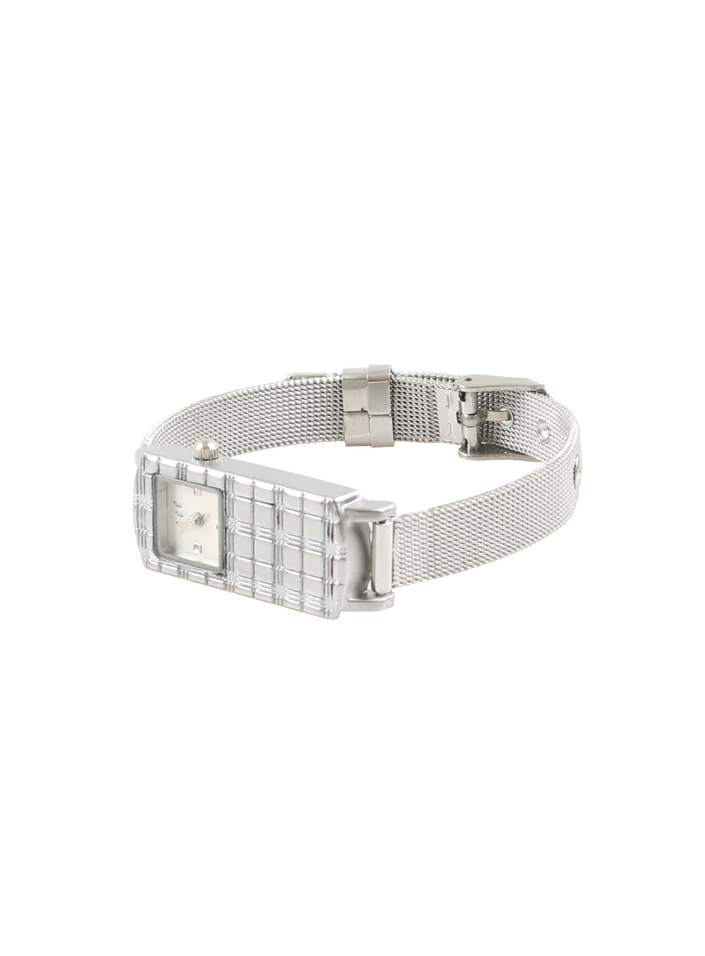 ★eeespace★ check bar watch check bar watch (white) - Gift select shop tab