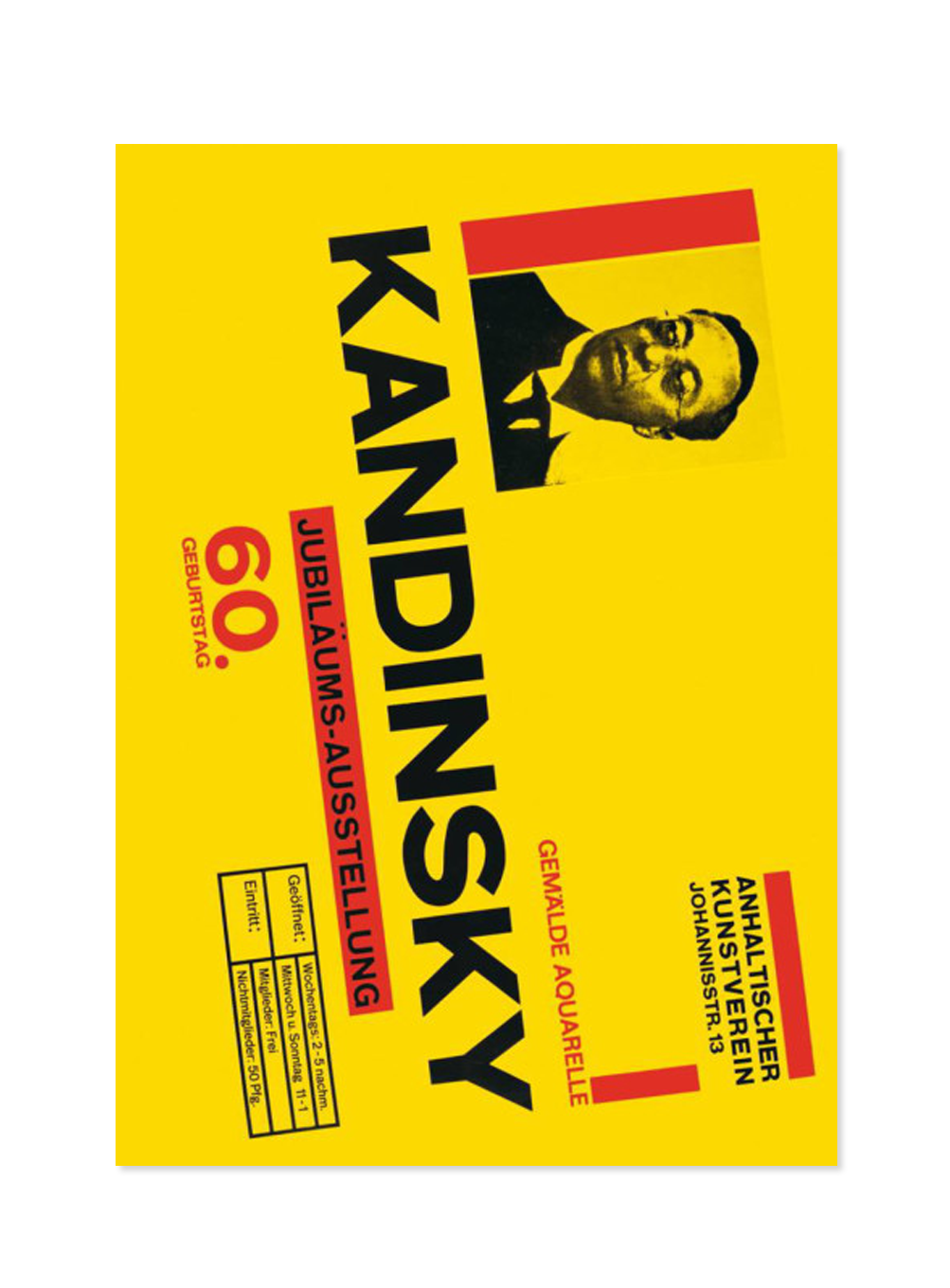 (-30%) Kandinsky 60th birthday reprint of the poster by herbert bayer (A1)