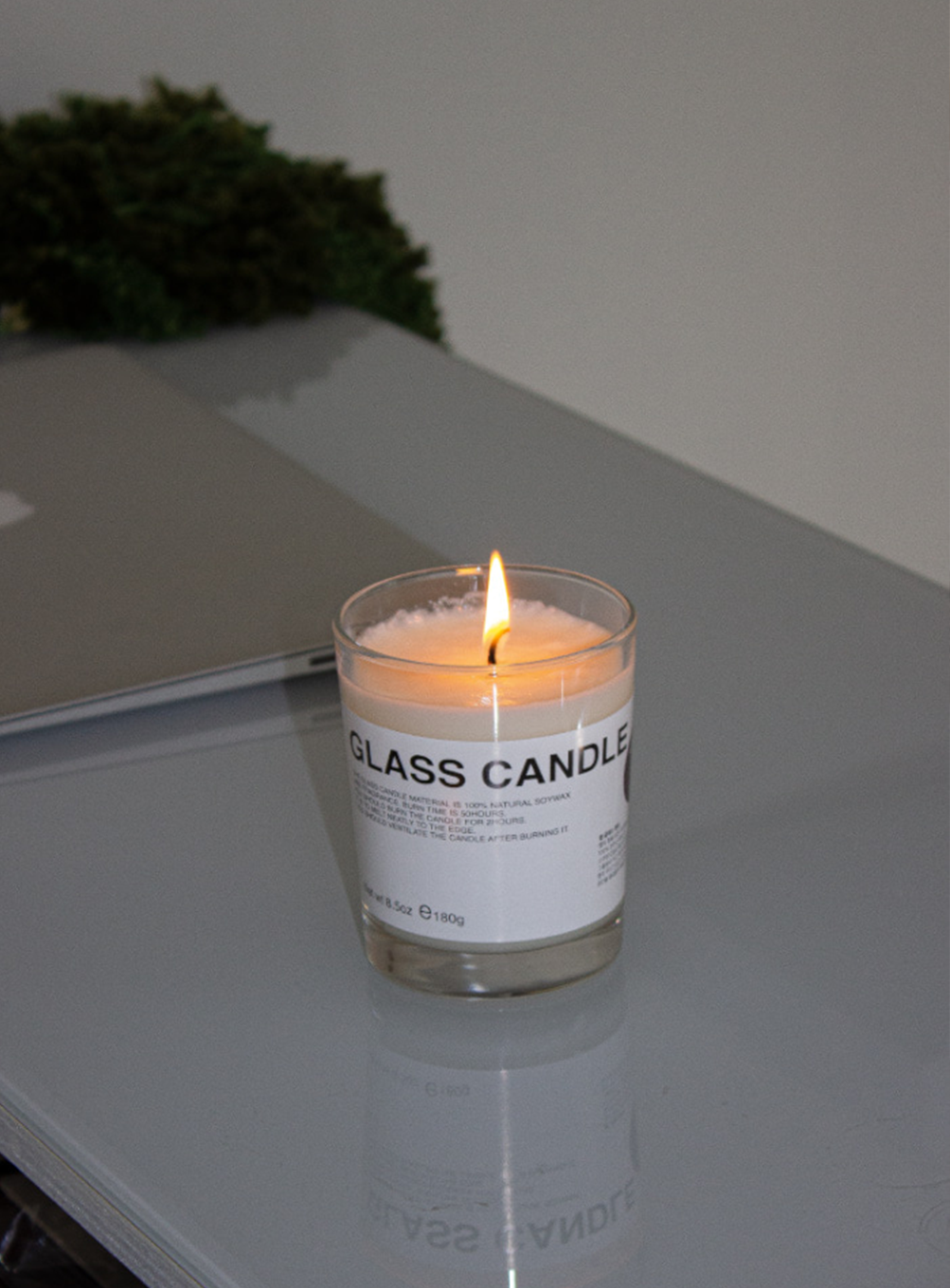 Glass candle (Only flower garden)