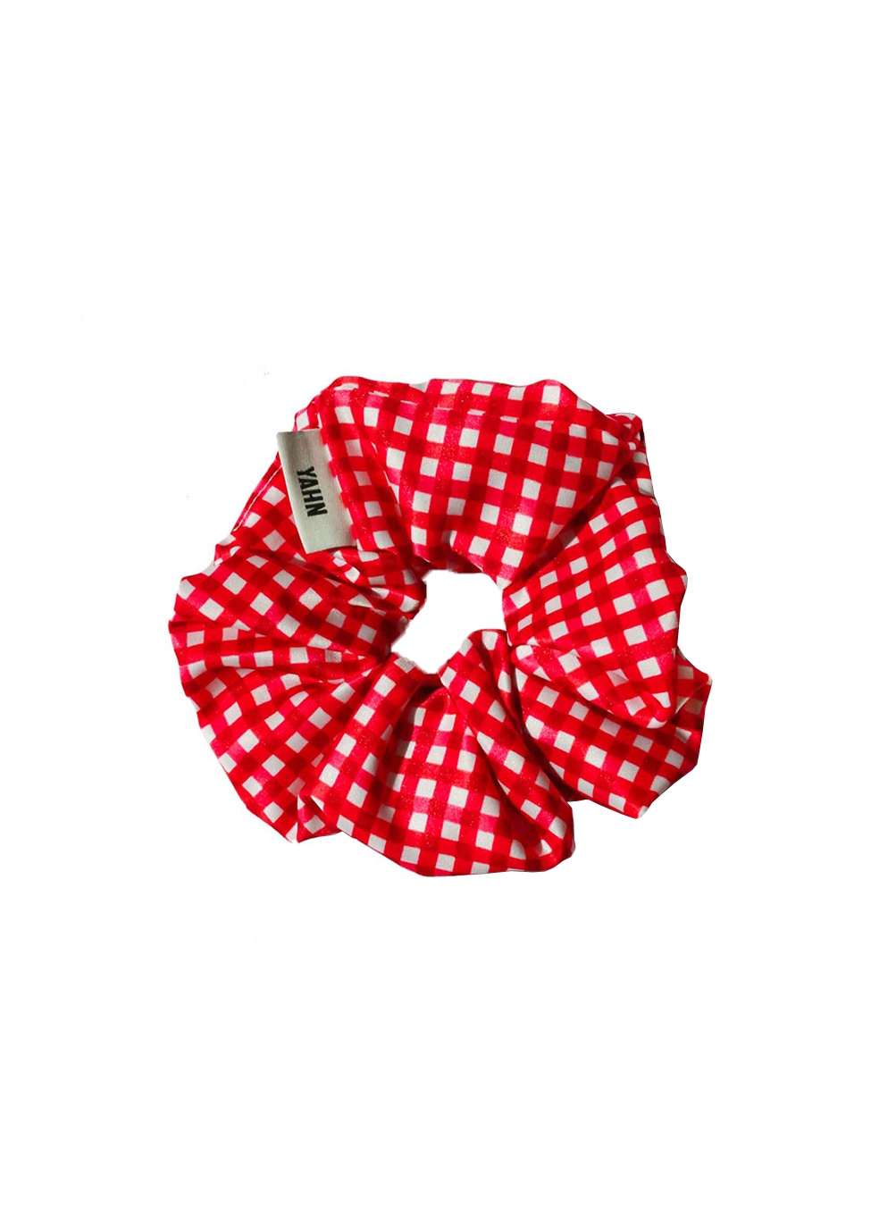 Gingham Oversized Scrunchie Red