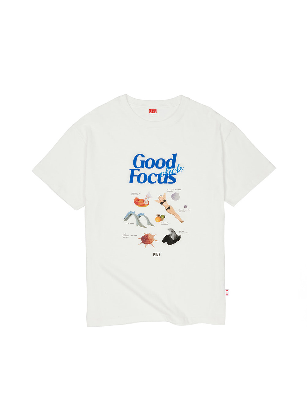 Life Good Focus T-Shirt White