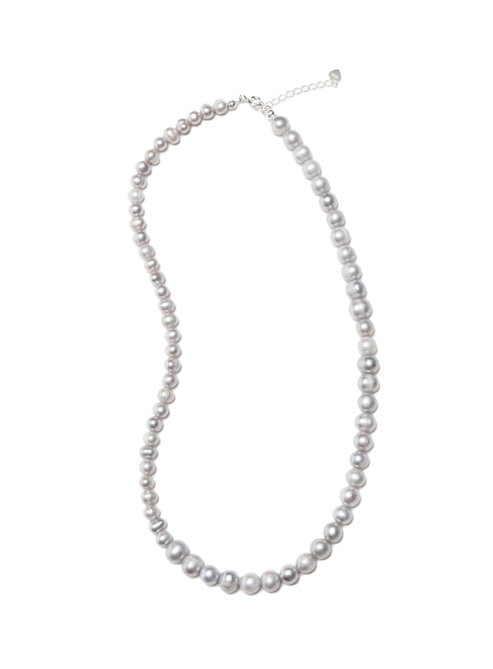 Crescendo pearl necklace (grey)
