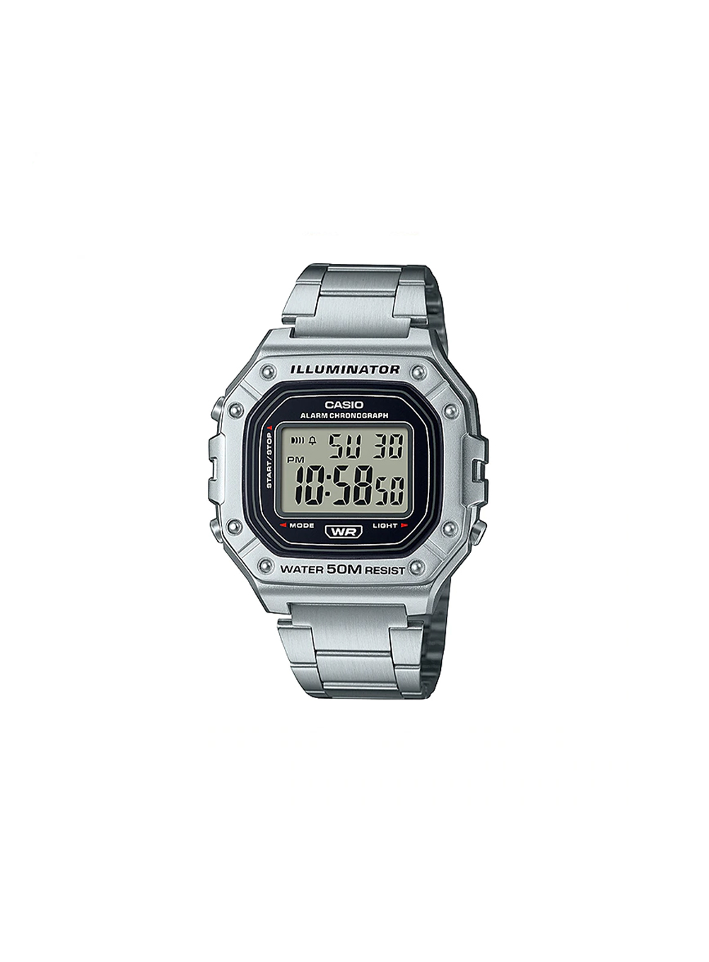 silver electronic watch