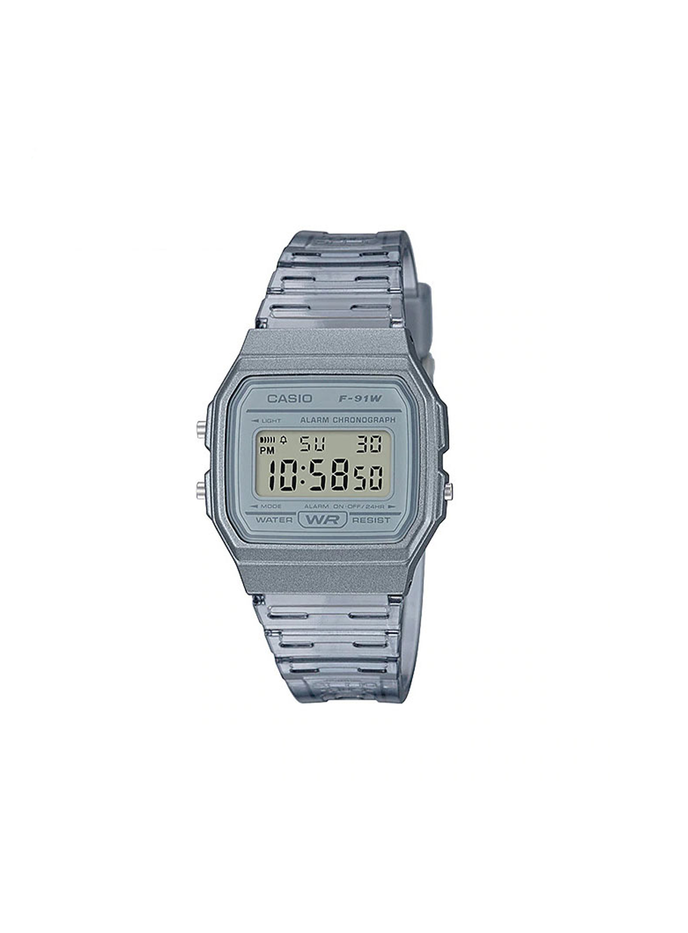 clear band wristwatch (GRAY)