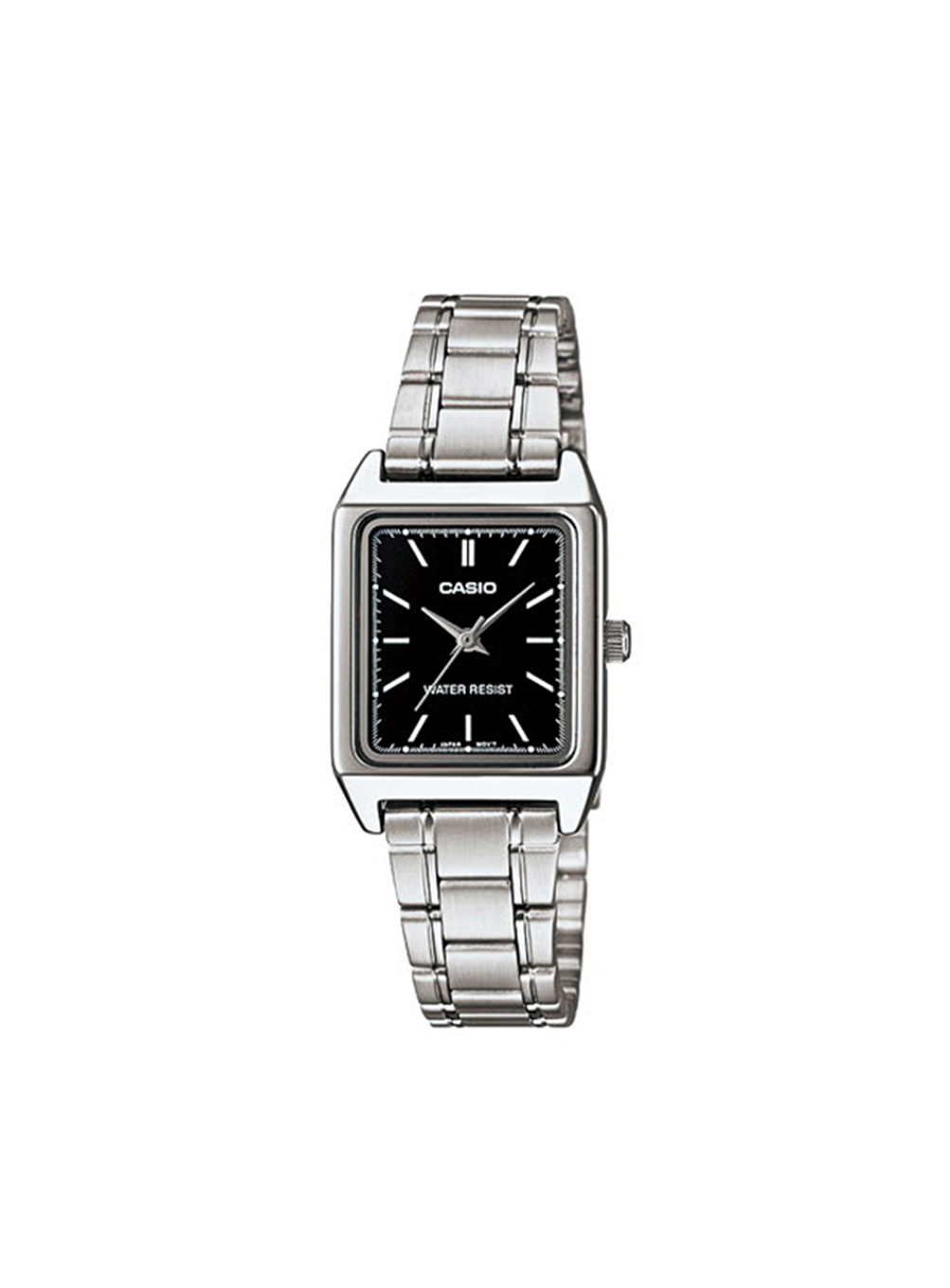 Metal black square wristwatch