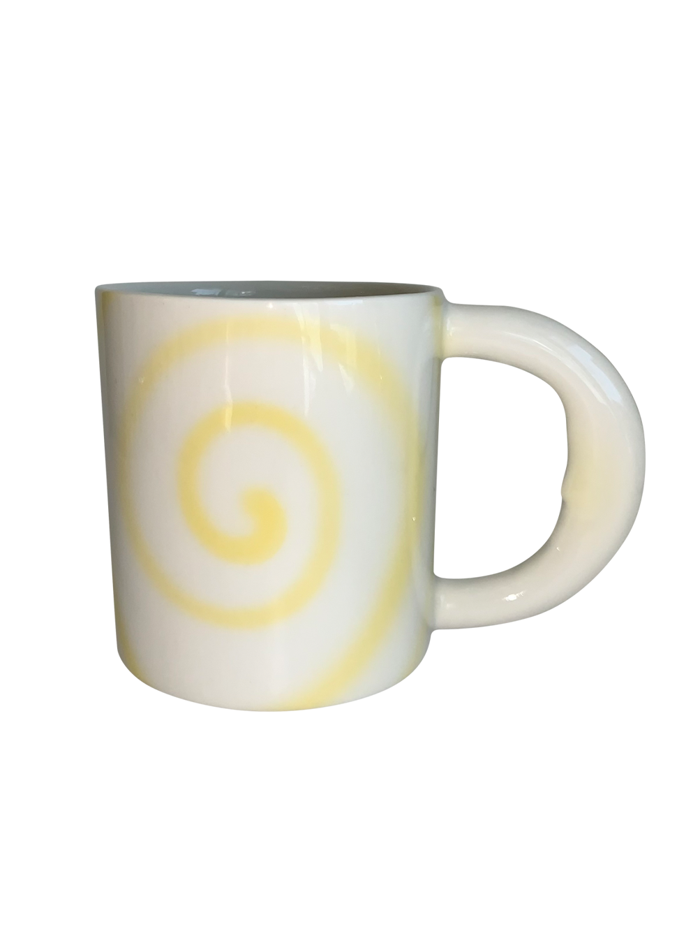 Yellow swirling moon cup