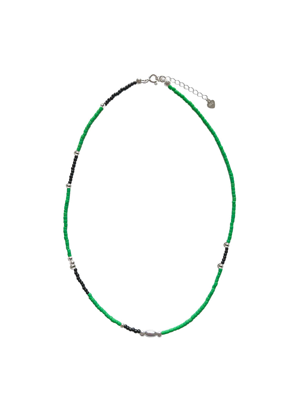 Mix beads necklace (green)