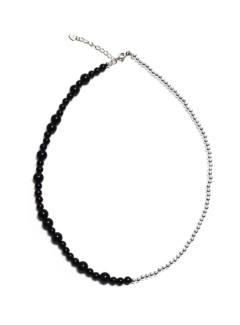 onyx half necklace